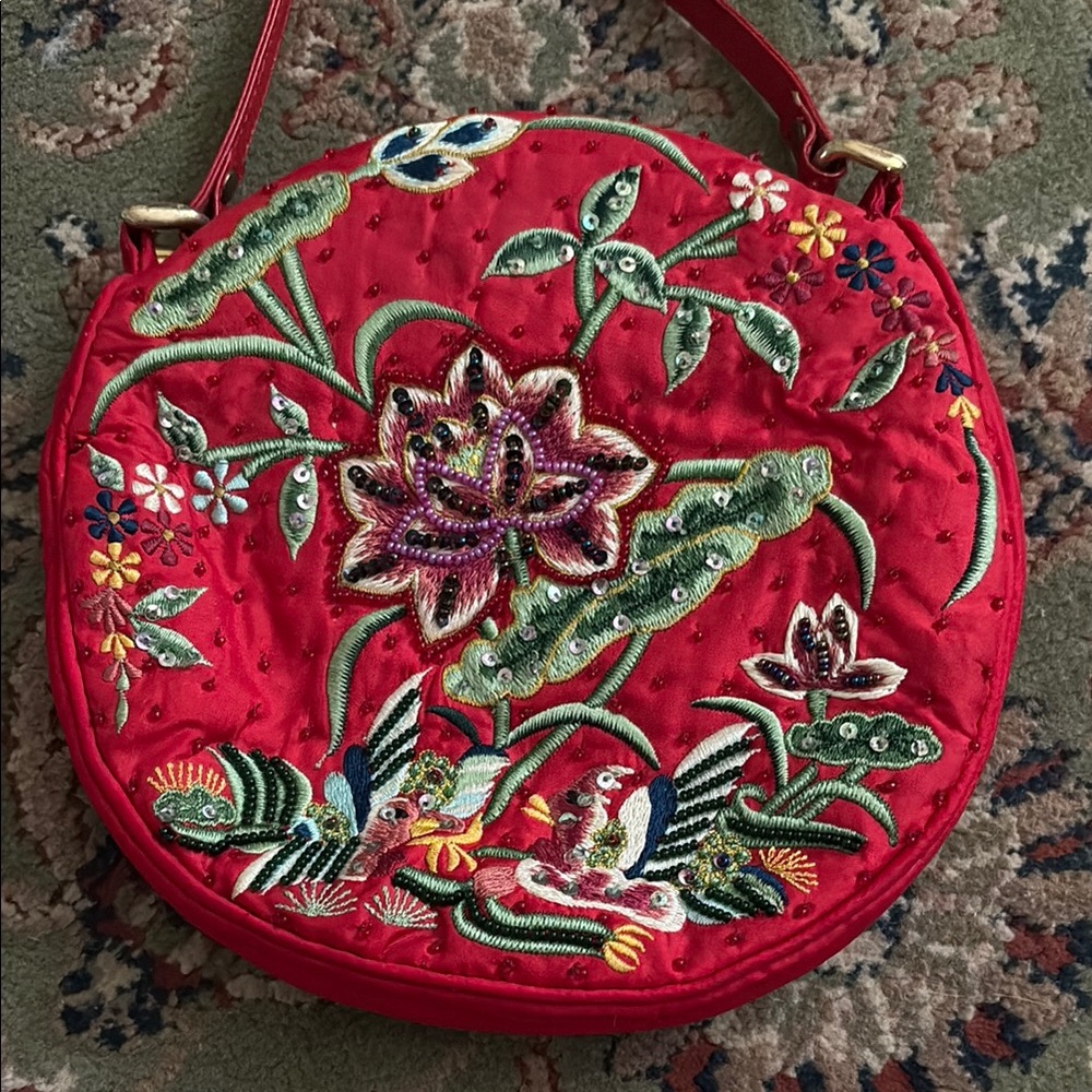 Chan Luu vintage beaded silk bag